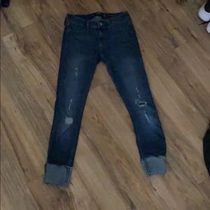 light blue skinny jeans